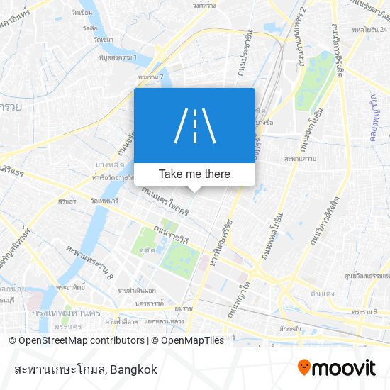 สะพานเกษะโกมล map