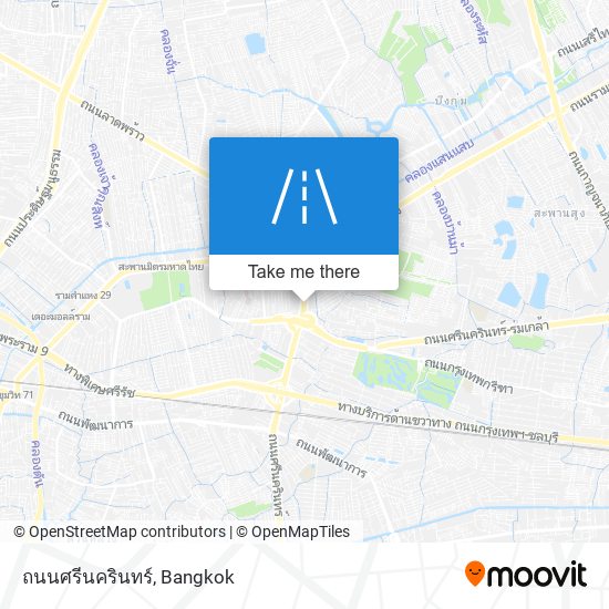 ถนนศรีนครินทร์ map