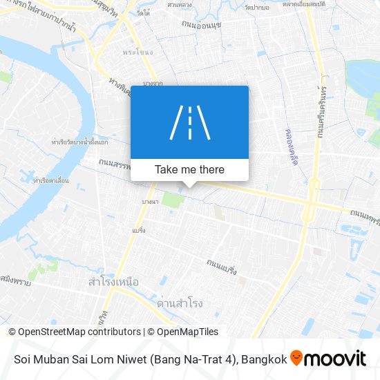 Soi Muban Sai Lom Niwet (Bang Na-Trat 4) map