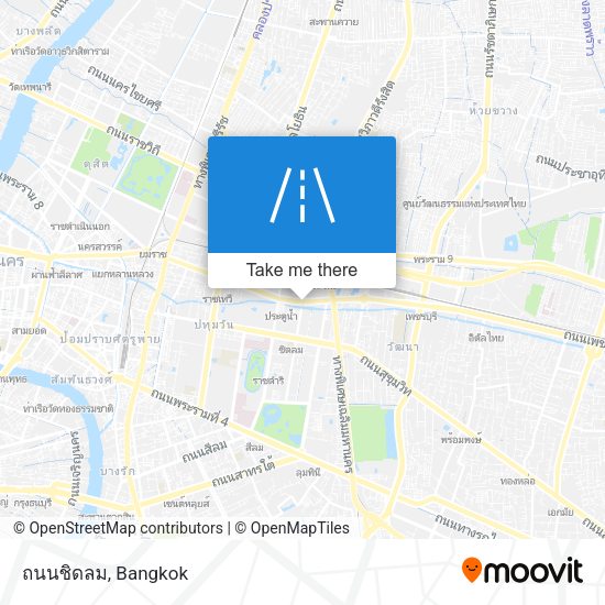 ถนนชิดลม map