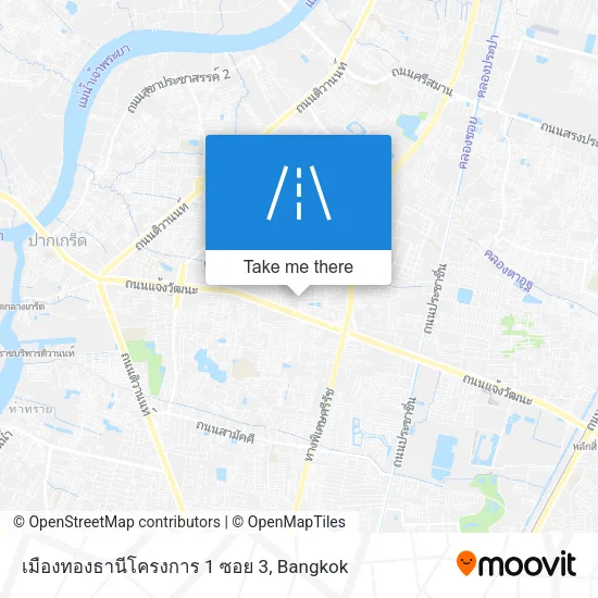 เมืองทองธานีโครงการ 1 ซอย 3 map