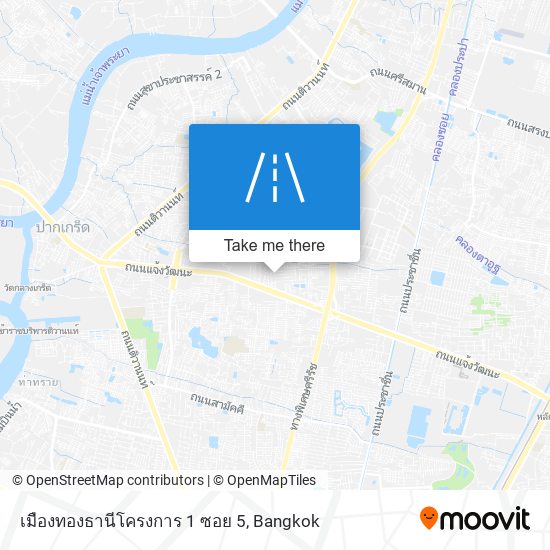 เมืองทองธานีโครงการ 1 ซอย 5 map