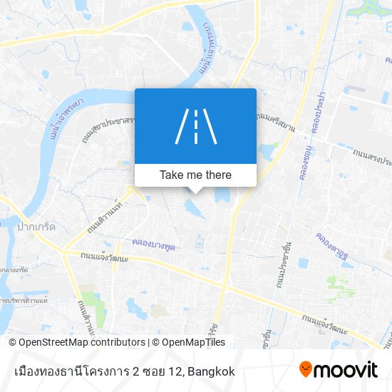 เมืองทองธานีโครงการ 2 ซอย 12 map