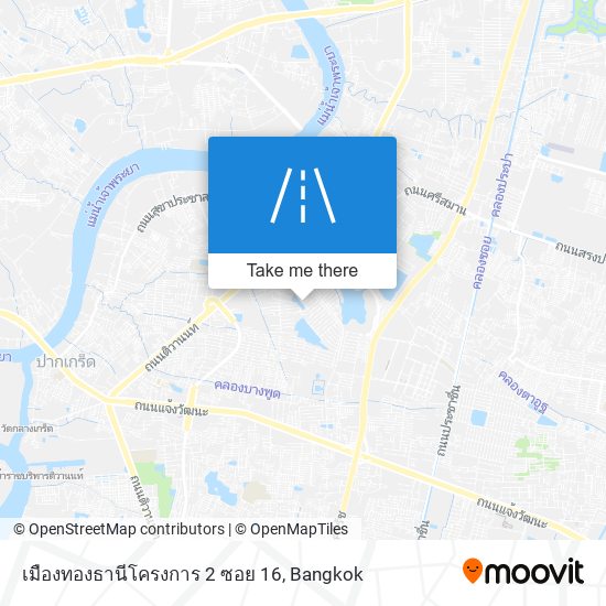 เมืองทองธานีโครงการ 2 ซอย 16 map