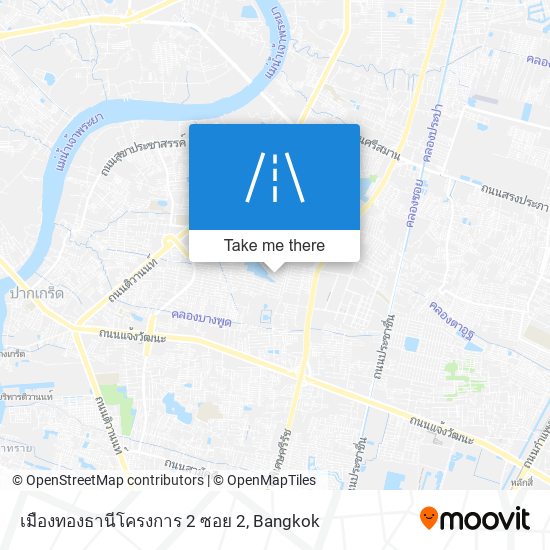 เมืองทองธานีโครงการ 2 ซอย 2 map