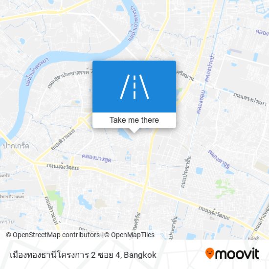 เมืองทองธานีโครงการ 2 ซอย 4 map