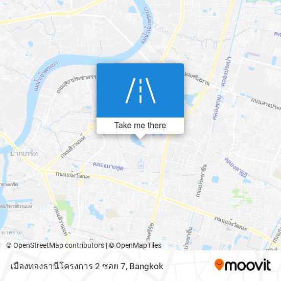 เมืองทองธานีโครงการ 2 ซอย 7 map