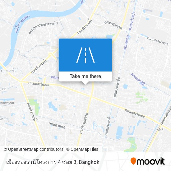 เมืองทองธานีโครงการ 4 ซอย 3 map