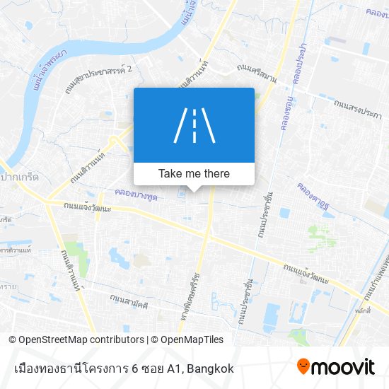 เมืองทองธานีโครงการ 6 ซอย A1 map