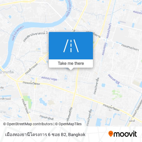 เมืองทองธานีโครงการ 6 ซอย B2 map