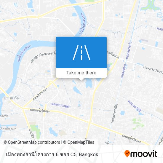 เมืองทองธานีโครงการ 6 ซอย C5 map