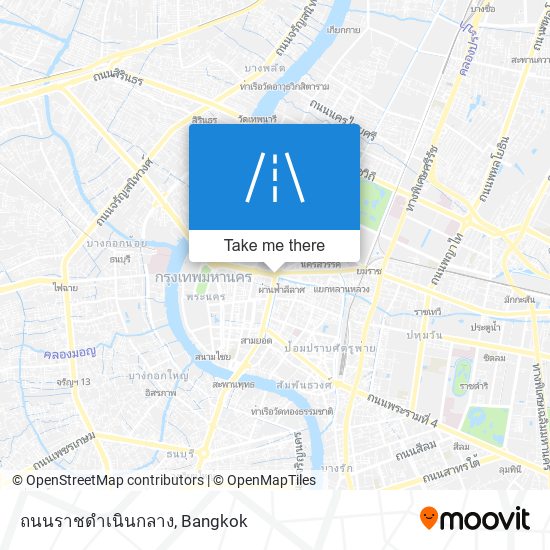 ถนนราชดำเนินกลาง map