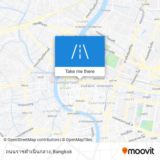 ถนนราชดำเนินกลาง map