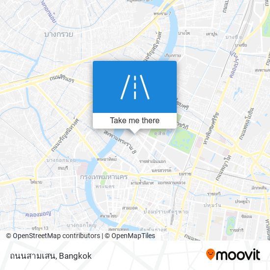 ถนนสามเสน map