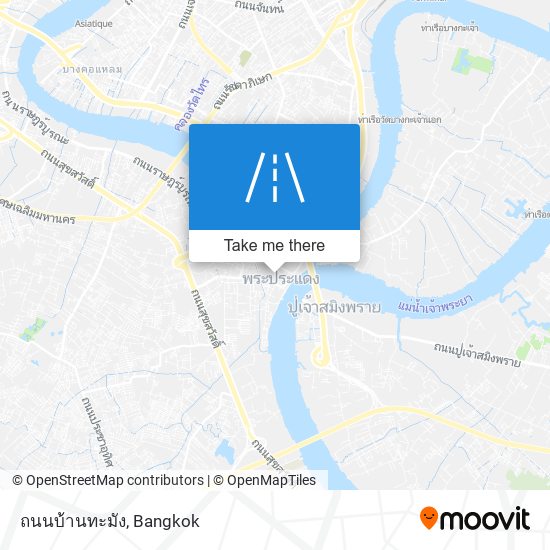 ถนนบ้านทะมัง map