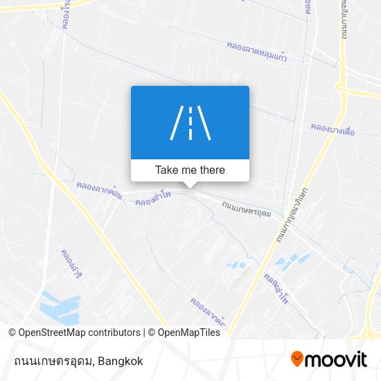 ถนนเกษตรอุดม map