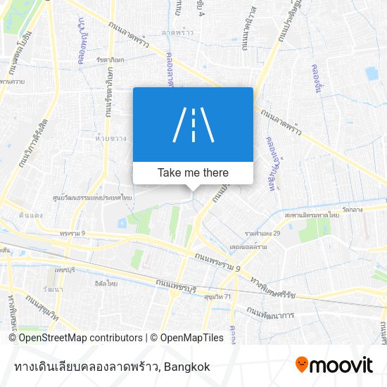 ทางเดินเลียบคลองลาดพร้าว map