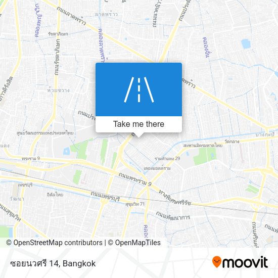 ซอยนวศรี 14 map