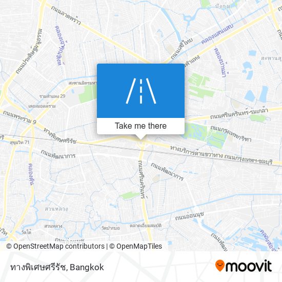 ทางพิเศษศรีรัช map