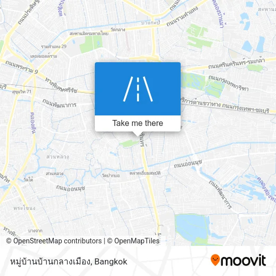 หมู่บ้านบ้านกลางเมือง map