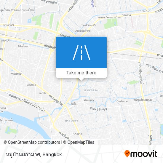 หมู่บ้านผกามาศ map