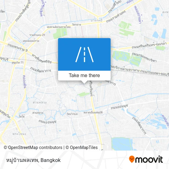 หมู่บ้านพลเทพ map