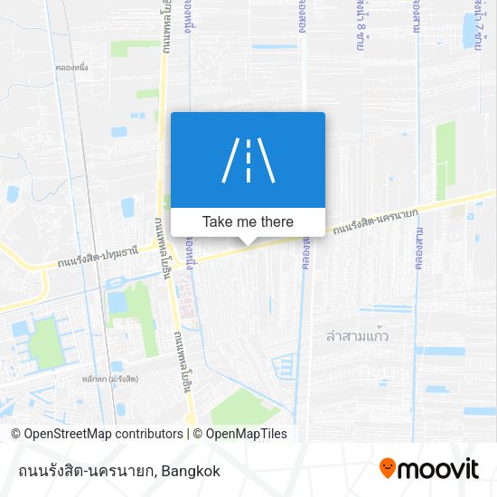 ถนนรังสิต-นครนายก map