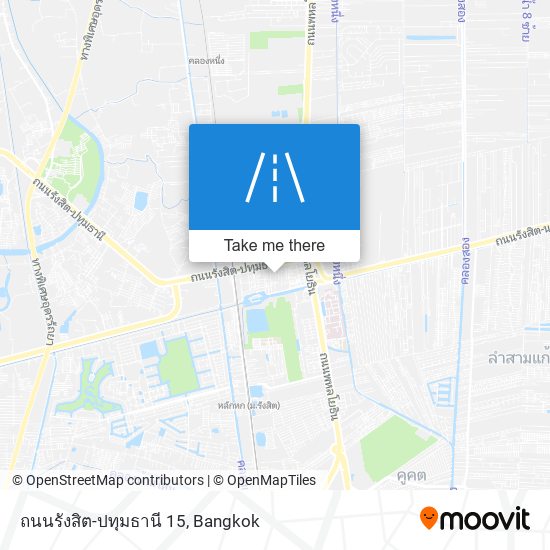 ถนนรังสิต-ปทุมธานี 15 map