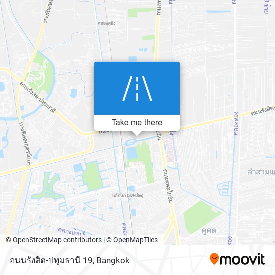 ถนนรังสิต-ปทุมธานี 19 map