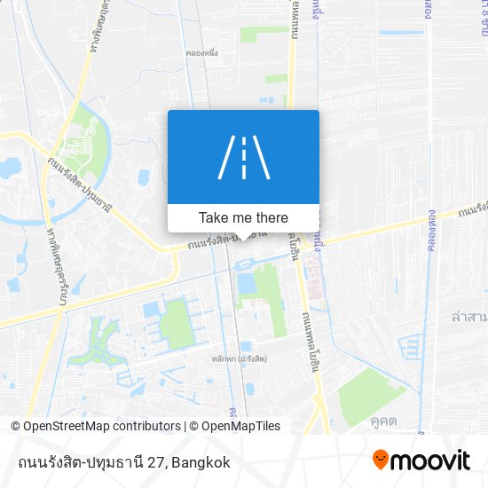 ถนนรังสิต-ปทุมธานี 27 map