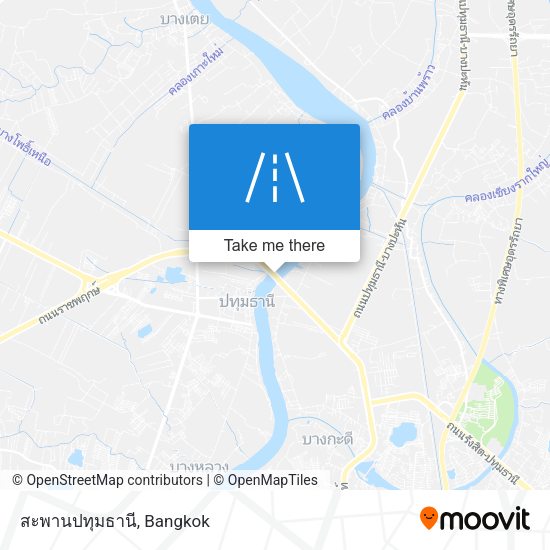 สะพานปทุมธานี map