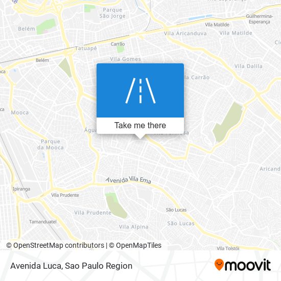 Mapa Avenida Luca