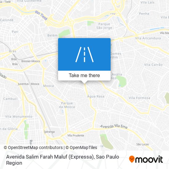 Mapa Avenida Salim Farah Maluf (Expressa)