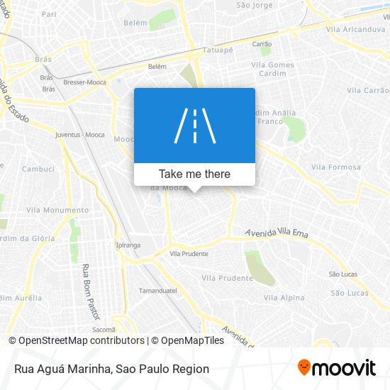 Mapa Rua Aguá Marinha