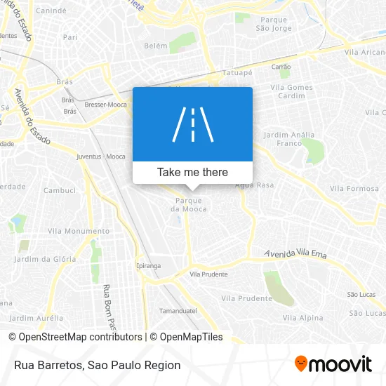 Rua Barretos map