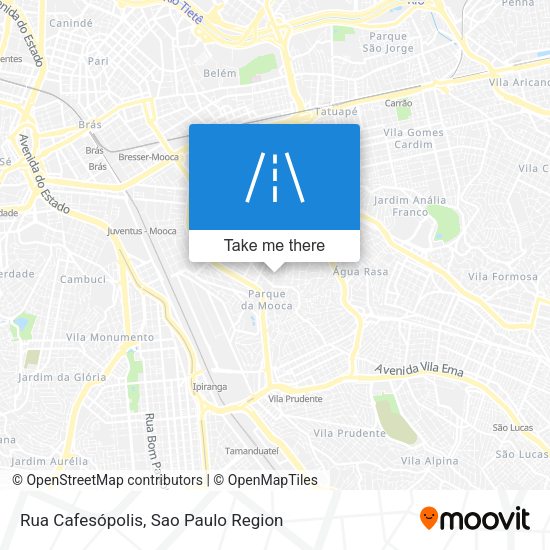 Rua Cafesópolis map