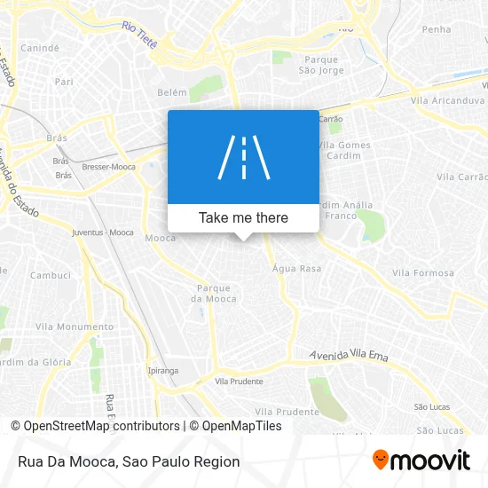 Rua Da Mooca map