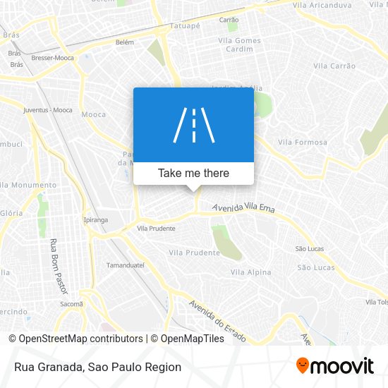 Rua Granada map