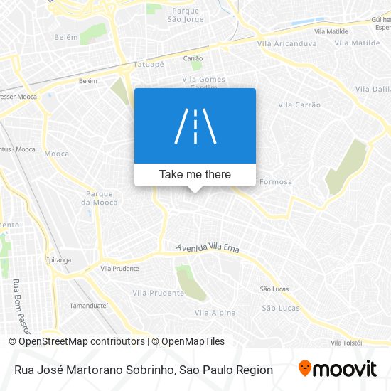 Mapa Rua José Martorano Sobrinho