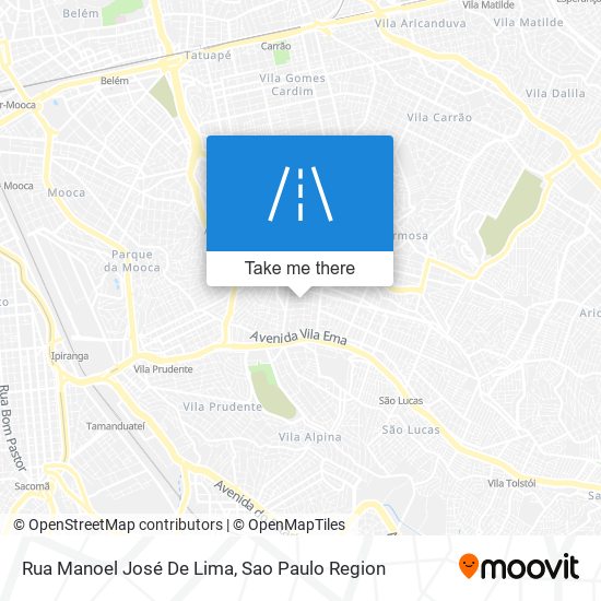 Mapa Rua Manoel José De Lima