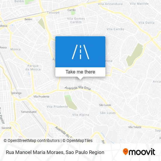 Mapa Rua Manoel Maria Moraes