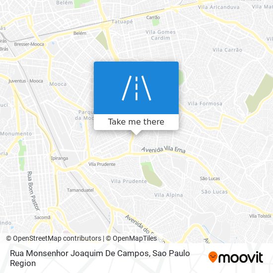 Rua Monsenhor Joaquim De Campos map