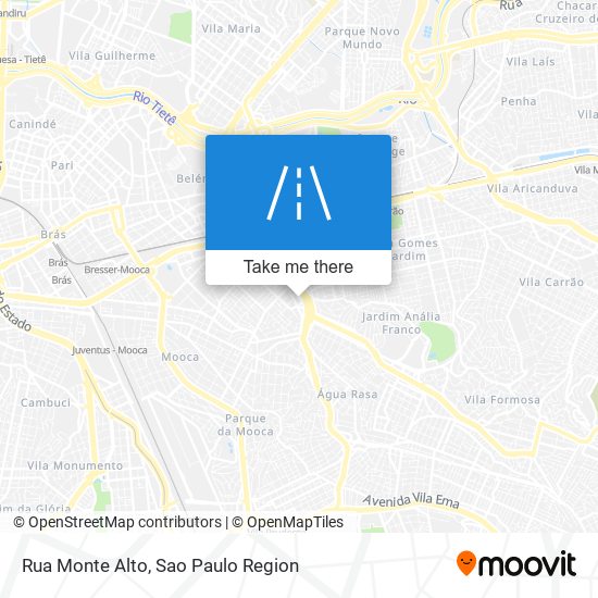 Rua Monte Alto map