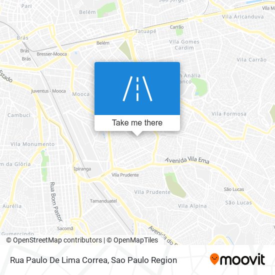 Mapa Rua Paulo De Lima Correa