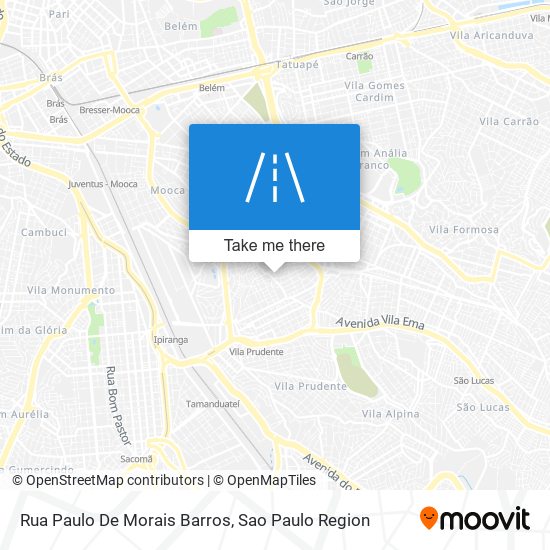 Mapa Rua Paulo De Morais Barros