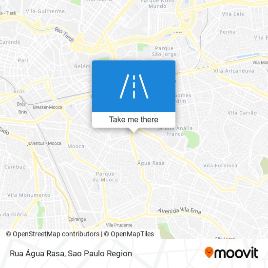 Rua Água Rasa map