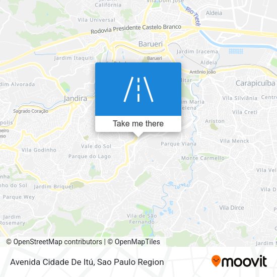 Avenida Cidade De Itú map