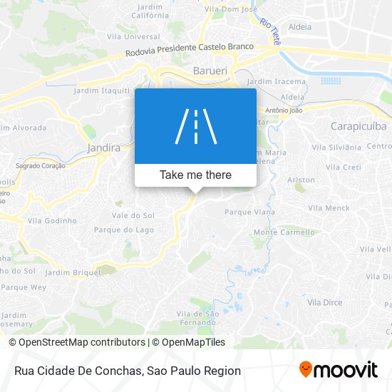 Mapa Rua Cidade De Conchas