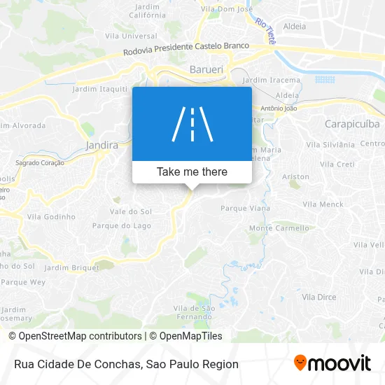 Rua Cidade De Conchas map
