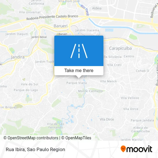 Rua Ibira map